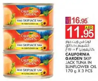 KM Trading CALIFORNIA GARDEN SKIP JACK TUNA IN SUNFLOWER OIL 170 g X 3 PCS offer