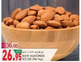 KM Trading RAW ALMONDS 27/30 offer