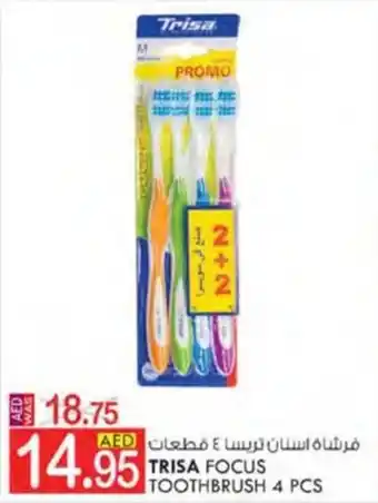 KM Trading TRISA FOCUS TOOTHBRUSH 4 PCS offer