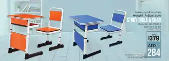 KM Trading Height Adjustable STUDY TABLE & CHAIR offer