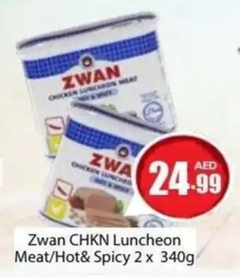 Zwan CHKN Luncheon Meat/Hot& Spicy 2 x 340g