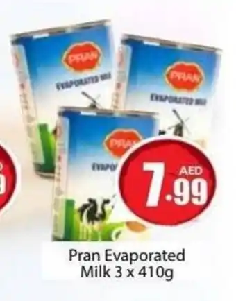 Amber Pran Evaporated Milk 3 x 410g offer