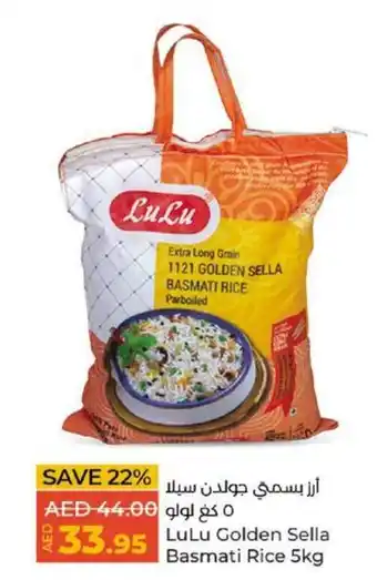 Lulu Hypermarket LuLu Golden Sella Basmati Rice 5kg offer