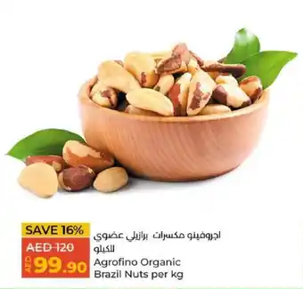 Lulu Hypermarket Agrofino Organic Brazil Nuts per kg offer