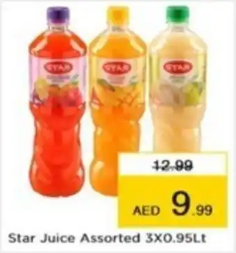 Nesto Star Juice Assorted 3X0.95Lt offer