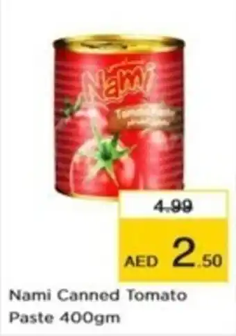 Nesto Nami Canned Tomato Paste 400gm offer