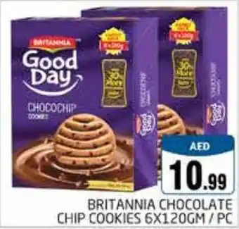 Pasons BRITANNIA CHOCOLATE CHIP COOKIES 6X120GM/PC offer