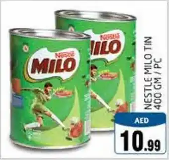 Pasons NESTLE MILO TIN 400 GM/PC offer