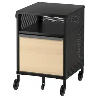 Ikea Bekant storage unit with smart lock, mesh black, 41x61 cm offer