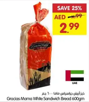 Gala Supermarket Gracias Mama White Sandwich Bread 600gm offer
