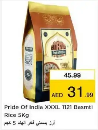 Nesto Pride Of India XXXL 1121 Basmti Rice 5Kg offer