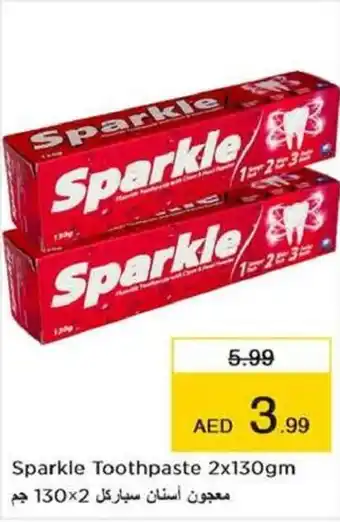 Nesto Sparkle Toothpaste 2x130gm offer