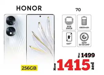 Kenz Hypermarket HONOR 256GB offer