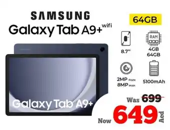 Kenz Hypermarket SAMSUNG Galaxy Tab A9+ offer