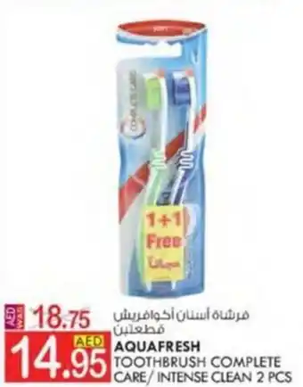 KM Trading AQUAFRESH TOOTHBRUSH COMPLETE CARE/ INTENSE CLEAN 2 PCS offer