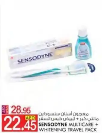 KM Trading SENSODYNE MULTICARE + WHITENING TRAVEL PACK offer