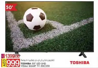 KM Trading TOSHIBA 50" LED UHD VIDAA SMART TV 50C350 offer