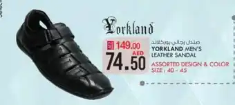 KM Trading YORKLAND MEN'S LEATHER SANDAL offer