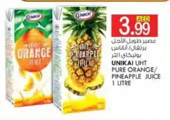 KM Trading UNIKAI UHT PURE ORANGE/ PINEAPPLE JUICE 1 LITRE offer