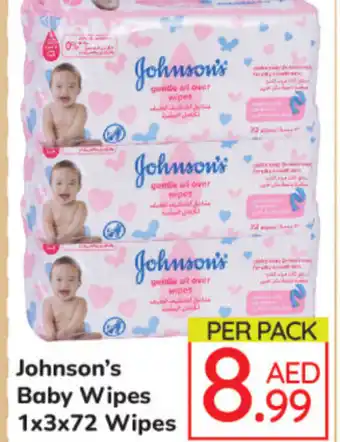 Day To Day Johnson's Baby Wipes 1x3x72 Wipes offer