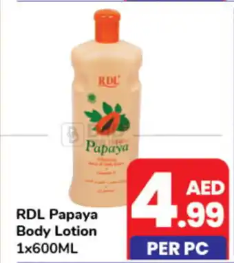 Day To Day RDL Papaya Body Lotion 1x600ML offer