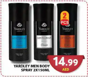 Grand Hyper Market YARDLEY MEN BODY SPRAY 2X150ML offer