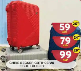 Grand Hyper Market CHRIS BECKER CBTR-03-20 FIBRE TROLLEY 20" offer