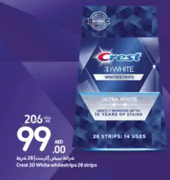 Carrefour Crest 3D White whitestrips 28 strips offer