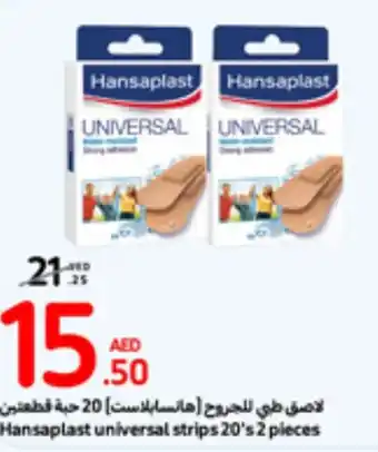 Carrefour Hansaplast universal strips 20's 2 pieces offer