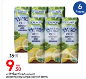 Carrefour Lacnor Healthy living grapefruit 250ml offer