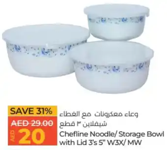 Lulu Hypermarket Chefline Noodle/Storage Bowl offer