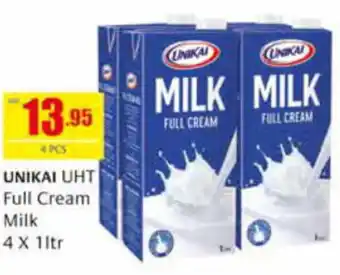 Safeer Market UNIKAI Full Cream Milk 4 X 1ltr offer