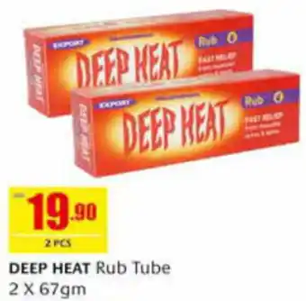 Safeer Market DEEP HEAT Rub Tube 2x67gm offer