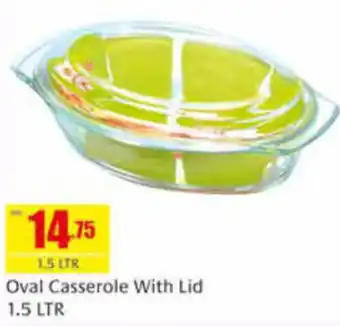 Safeer Market Oval Casserole With Lid 1.5 LTR offer