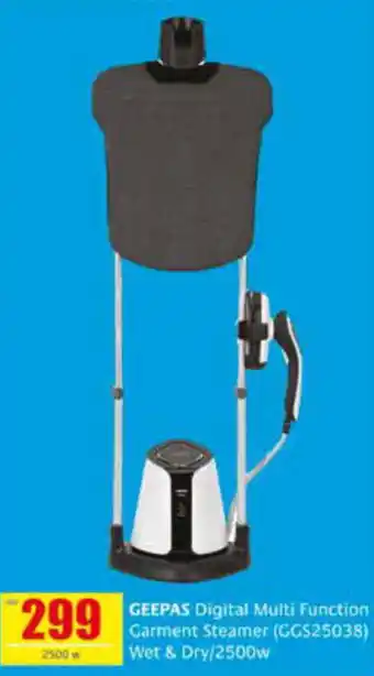 Safeer Market GEEPAS Digital Multi Function Garment Steamer GGS25038 offer