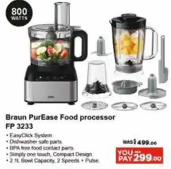 Safeer Market Braun PurEase Food processor offer