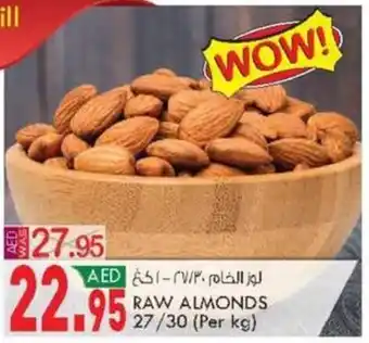 KM Trading RAW ALMONDS 27/30 (Per kg) offer