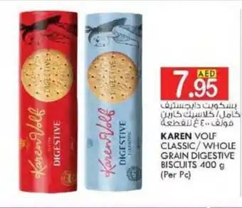 KM Trading KAREN VOLF CLASSIC/WHOLE GRAIN DIGESTIVE BISCUITS 400 g (Per Pc) offer