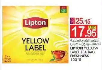 KM Trading LIPTON YELLOW LABEL TEA BAG FRESHNESS 100'S offer