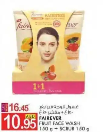 KM Trading FAIREVER FRUIT FACE WASH 150 g + SCRUB 150 g offer