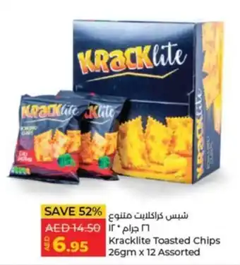 Lulu Hypermarket Kracklite Toasted Chips 26gm x 12 Assorted offer