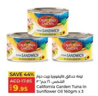 Lulu Hypermarket California Garden Tuna in Sunflower Oil 160gm x 3 offer