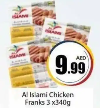 Amber Al Islami Chicken Franks 3 x340g offer
