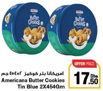 Emirates Co-op Americana Butter Cookies Tin Blue 2x454gm offer