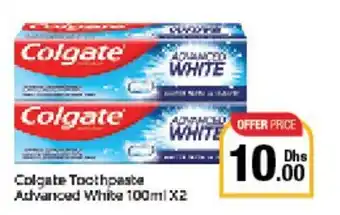 Emirates Co-op Colgate Toothpaste Advanced White 100ml X2 offer
