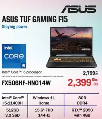 Lulu Hypermarket ASUS TUF GAMING F15 FX506HF-HNO14W offer