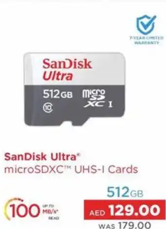 Lulu Hypermarket SanDisk Ultra microSDXC™ UHS-I Cards offer