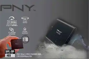 Lulu Hypermarket PNY Elite X-PRO CS2260 SSD-1TB 1500Mbps/12x offer