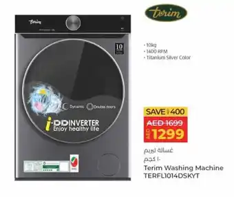 Lulu Hypermarket Terim Washing Machine TERFL1014DSKYT offer