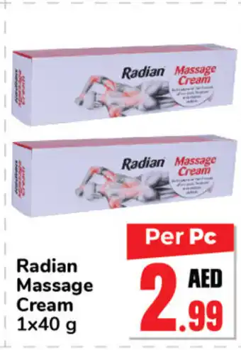 Day To Day Radian Massage Cream 1x40g offer